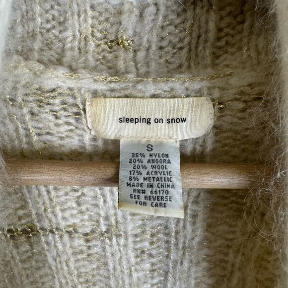 Sleeping on Snow Anthro Womens size Small Cardigan Bolero Angora Wool Sweater - Picture 9 of 9